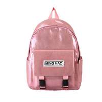 Custom Logo Shiny Laser Nylon Students School Book Bag Girls Shoulder Bag Female Women Casual Backpack For Teenager