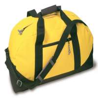 Auto-organizer Yellow Gym Canvas Duffle Bag, Travelling Foldable Luggage Bag